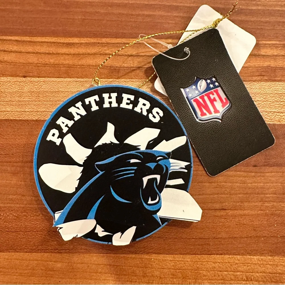 Carolina Panthers NWT Ornament NFL Football Christmas Tree Ornament decor - Picture 1 of 3